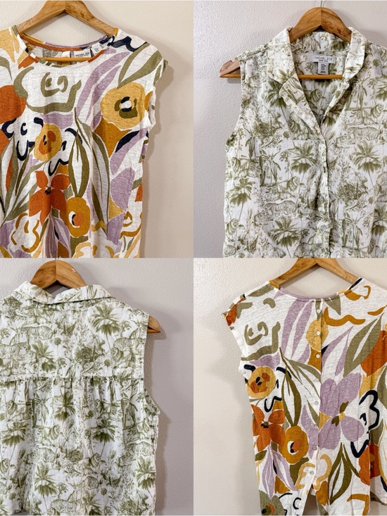 Rachel Zoe Tops - Rachel Zoe Linen Bundle - 2 100% Linen Tops / Summer / Beach - Medium
